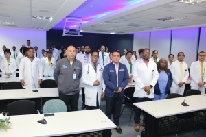 Jornada cient&iacute;fica tipo Grand Round acad&eacute;mico de Residentes dentro de la semana aniversaria del Hospital Ney arias lora con m&aacute;s de 20 presentaciones de casos cl&iacute;nicos y trabajos cient&iacute;ficos